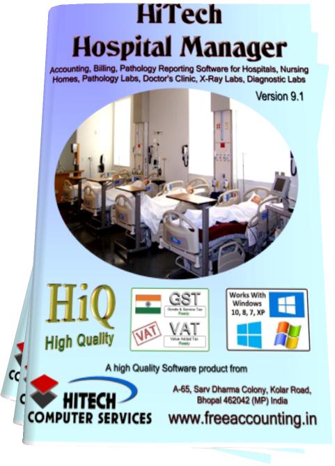 Hospital accounting software , hospitality industry software, accounting software for nursing home, Pathology Lab billing software, Software Healthcare, Top Accounting Software | 2019 Reviews, Pricing & Demos, Hospital Software, HiTech is popular among India's businesses as an accounting software. However, over the years, it has evolved as an ERP and a compliance software for SME for hotels, hospitals and petrol pumps, medical stores, newspapers
