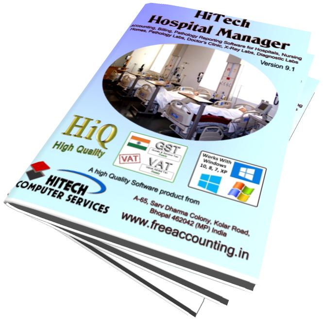 Nursing Home , hospital accounting software, software for healthcare, hospitality, Start HiTech Accounting Software Free Trial, Popular Online Accounting Software, Hospital Software, Simple GST Invoicing and Reports for Your Business. Start 30-Day Free Trial! Both available offline and online for hotels, hospitals and petrol pumps, medical stores, newspapers, automobile dealers, traders