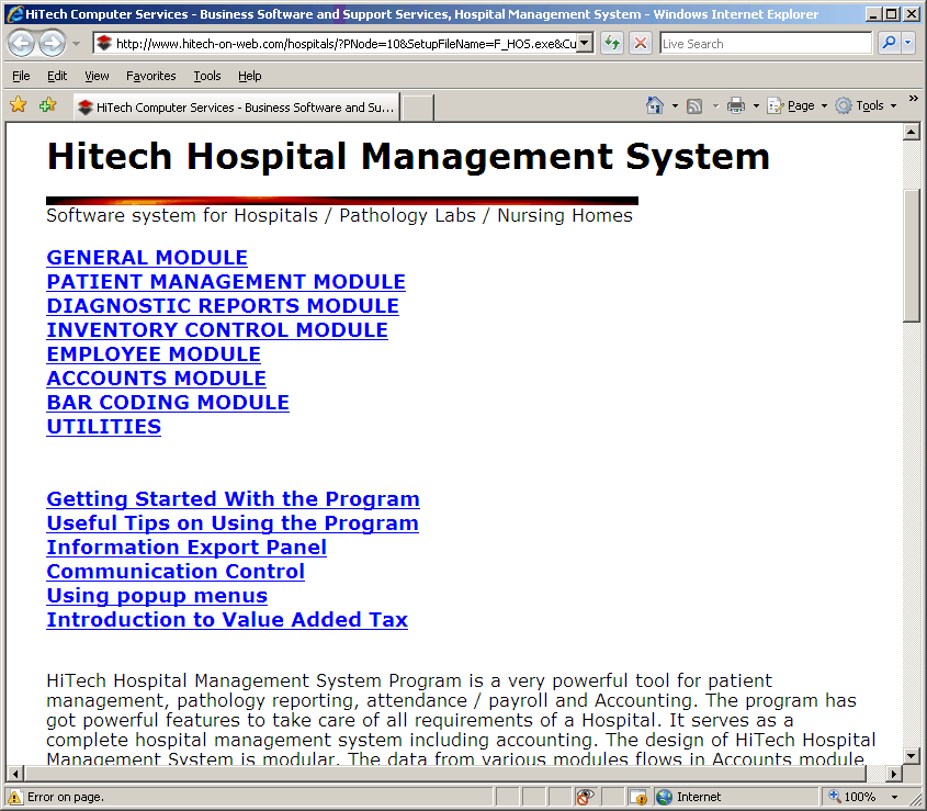 Accounting Software for Hospitals, Hospital Management Software, Hospital Software, Accounting Software for Hospitals, Hospital Software, Accounting and Business Management Software for hospitals, nursing homes, diagnostic labs. Modules : Rooms, Patients, Diagnostics, Payroll, Accounts & Utilities. Free Trial Download